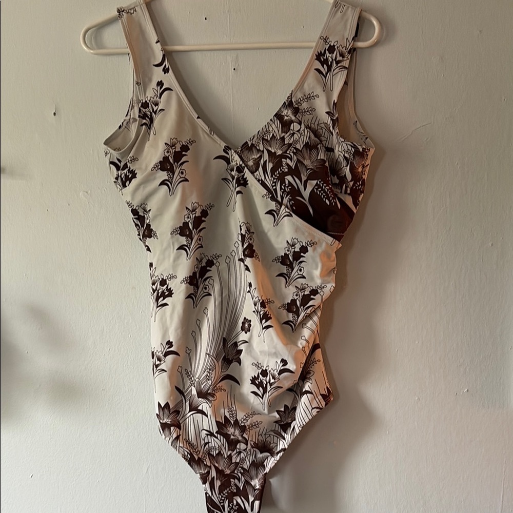 Vintage Floral One-Piece Swimsuit